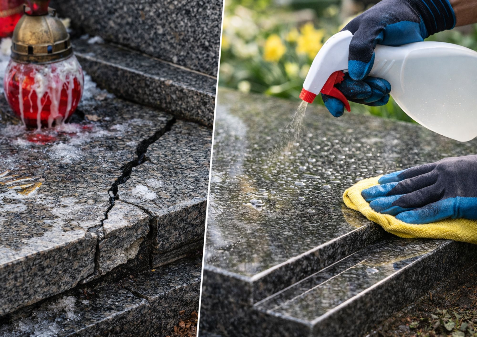 Kiedy wystarczy czyszczenie, a kiedy potrzebna jest renowacja nagrobka